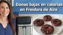 Donas de Chocolate en Freidora de Aire bajas en calorías | Donas KETO Airfryer