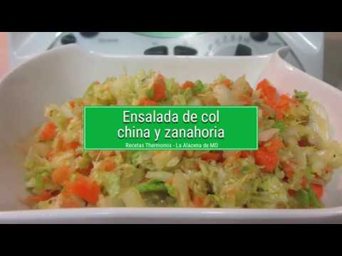 Ensalada de col y zanahoria con Thermomix