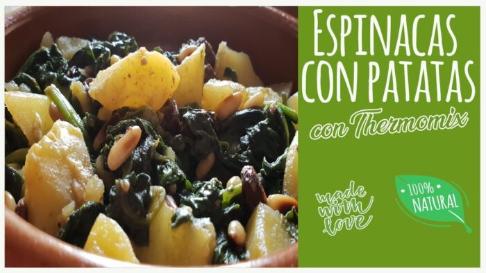 Espinacas con patatas con Thermomix