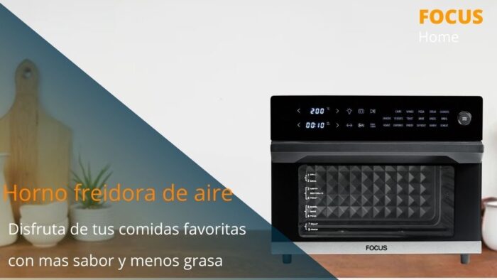 Focus Home  – Horno de Aire Caliente, Freidora de Aire, Freidora sin Aceite 30 Litros