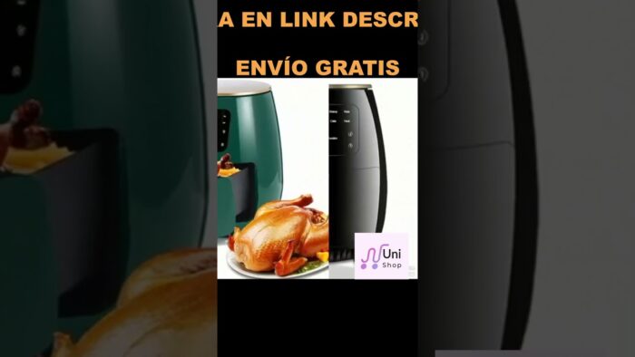 Freidora De Aire Digital 6 Litros 2400 W + Gratis 100 Pcs De Papel Protector + Libro Virtual De 100