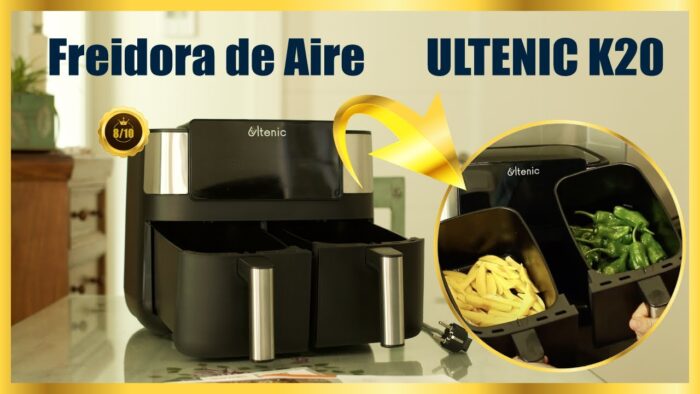 Freidora de Aire ULTENIC K20 de 7.6 Litros 🥇 DOBLE CESTA & Opiniones