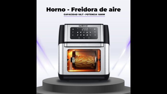 HORNO FREIDORA DE AIRE CAPACIDAD 10 LITROS