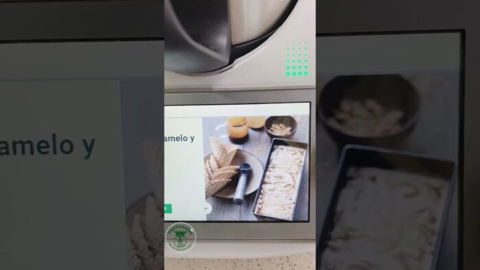 Helado de Salt caramel hecho en Thermomix
