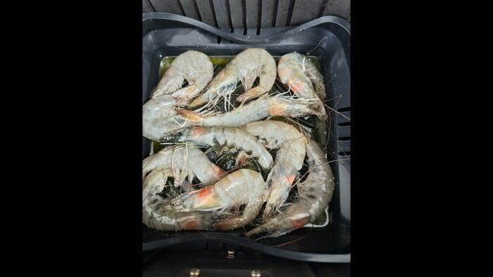 Langostinos 🍤 en la freidora de aire riquísimo 😋