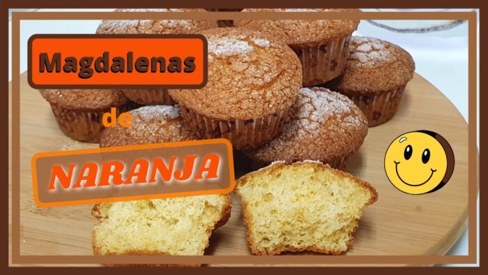 🧁MAGDALENAS de NARANJA con thermomix #magdalenas #magdalenasdenaranja #thermomix