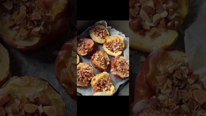 Manzanas horneadas en freidora de aire