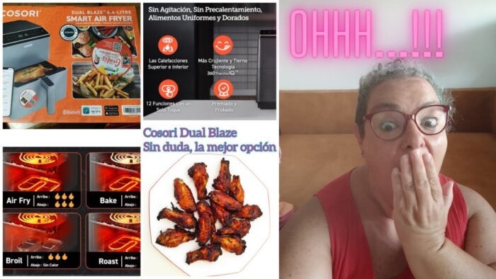 🔴 NUEVA freidora de aire COSORI DUAL BLAZE CHEF EDITION, 6.4 litros. Sin duda la mejor opción..!!!