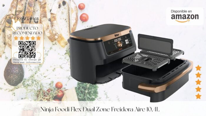 Ninja Foodi Flex Dual Zone Freidora Aire 10,4L