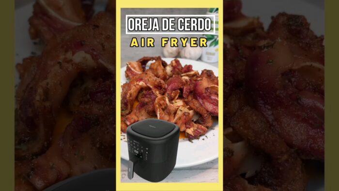 OREJA DE CERDO CRUJIENTE EN TU FREIDORA DE AIRE 🐷🐷 #shorts