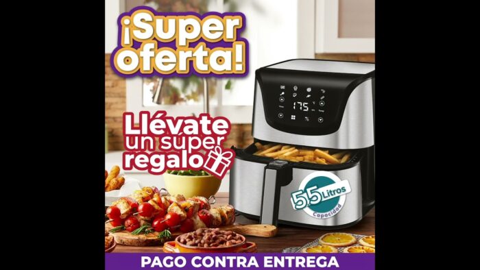 Olla Freidora de aire prepara deliciosas recetas sin usar aceite
