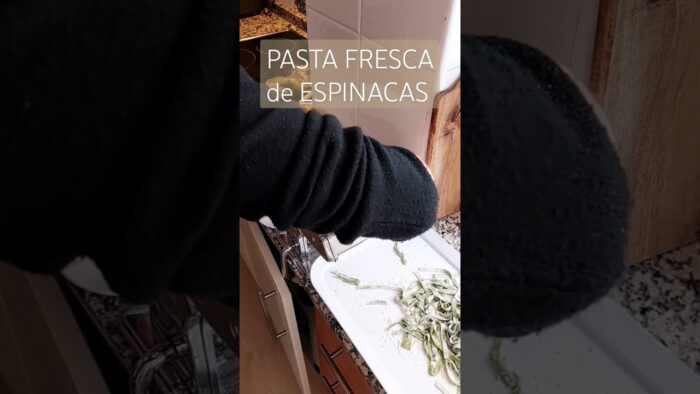 PASTA fresca CASERA de espinacas con Thermomix