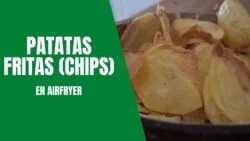PATATAS FRITAS CHIPS, receta FÁCIL Y DELICIOSA en FREIDORA DE AIRE / #AIRFRYER (Recetas 2022)
