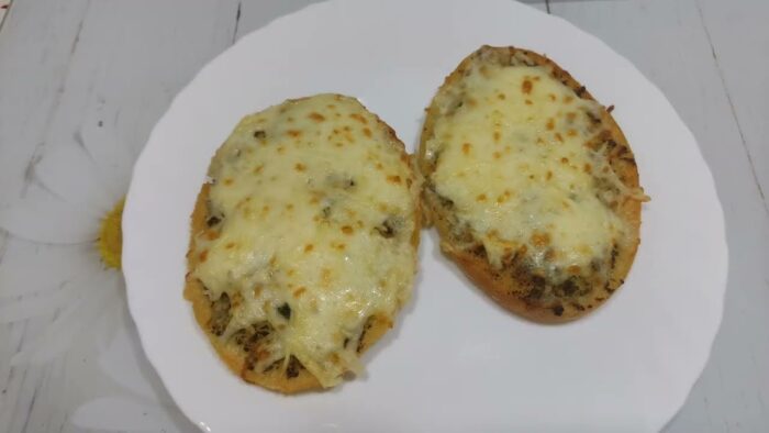 Pan de ajo en freidora de aire