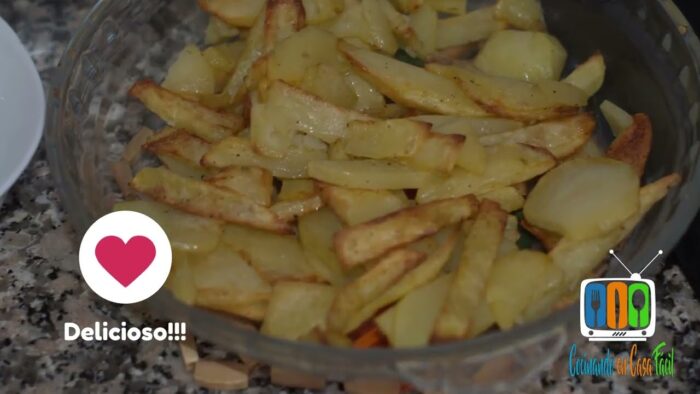Patatas fritas estilo Cocinando en casa Fácil  con freidora de aire