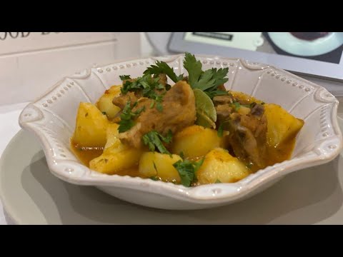 Patatas guisadas con costillas de cerdo adobadas XXL con thermomix