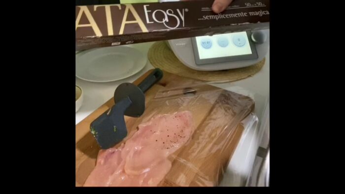 Pechugas rellenas al vapor con Thermomix