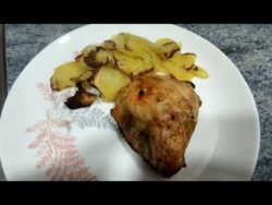 Pollo al limón en freidora de aire