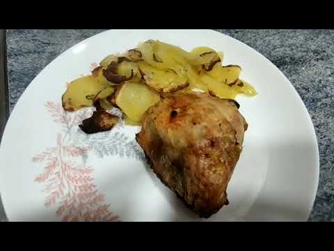 Pollo al limón en freidora de aire