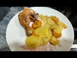 Pollo asado a las finas hierbas en freidora de aire