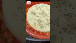 Queso provolone con picadillo en freidora de aire  #receta #freidoradeaire