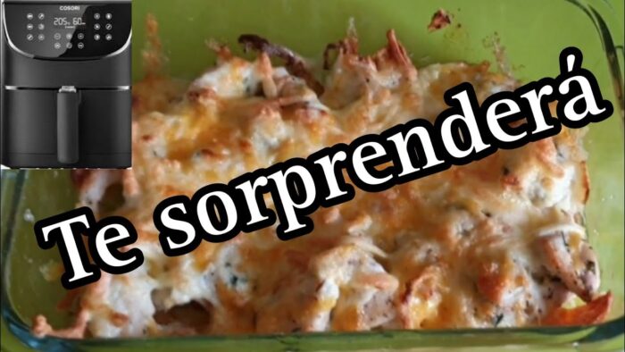 Receta: Pollo con Patatas y queso //Freidora de aire // Fried Chicken in Airfryer