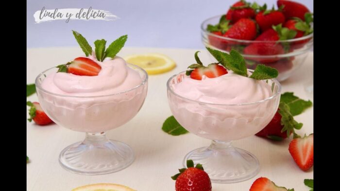 Receta de Espuma de Fresa con thermomix