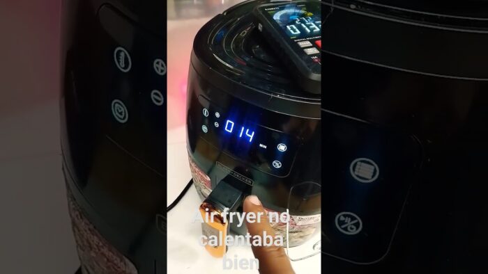 Reparación freidora de aire black Decker calentaba poco