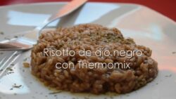 Risotto de ajo negro con Thermomix