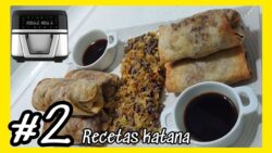🥠Rollitos de primavera en freidora de aire,  con ayuda de la Katana  #recetasfaciles #freidoradeaire