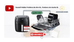 Russell Hobbs Freidora de Aire 8L, Freidora sin Aceite 8 litros, air fryer XXL, 10 programas, LED