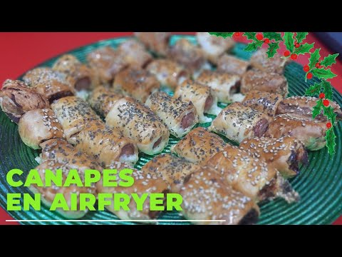 SALADITOS/CANAPÉS EN FREIDORA DE AIRE|| Receta Navideña en freidora de aire