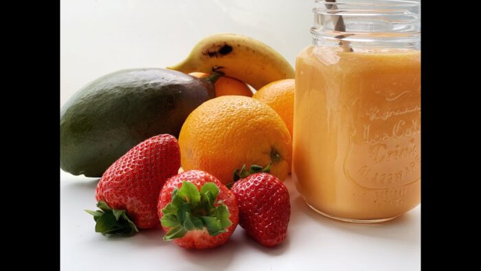 SMOOTHIE de FRUTAS con Thermomix🍌🍋🍊🍓🍑🥭🥥