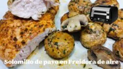 😋 SOLOMILLOS de PAVO con CHAMPIÑONES en FREIDORA de AIRE