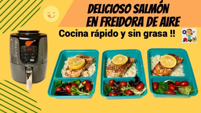 Salmón en Freidora de Aire/Salmón Receta Rápida/ Salmon in Air Fryer/Salmon Easy and Fast Recipe