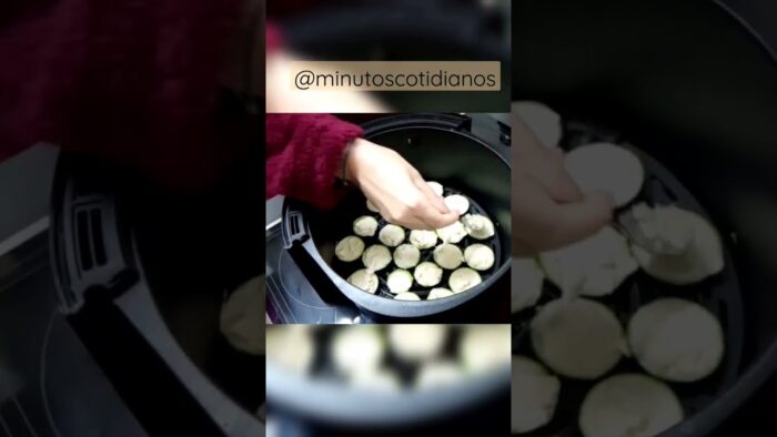 Snack de calabacín en freidora de aire #shorts #recetas