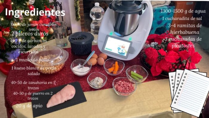 ✅ Sopa de picadillo con garbanzos con thermomix ✅
