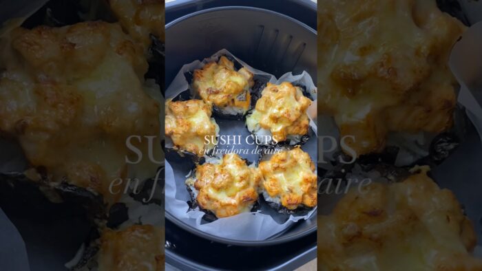 Sushi cups en freidora de aire✨ #sushicups #airfryer #easyrecipes #easyfood #deli #healthy