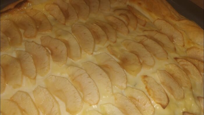 🎄🎄TARTA DE MANZANA Y CREMA PASTELERA. Receta fácil, rápida y deliciosa.