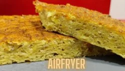 Tortilla de patatas en freidora de aire