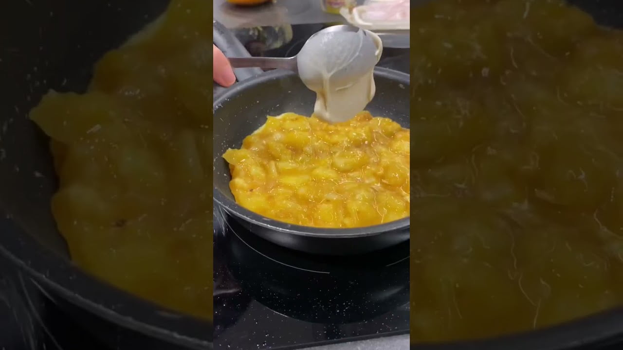 TORTILLA DE PATATAS EN LA FREIDORA DE AIRE tortilladepatatas airfryer recetástico