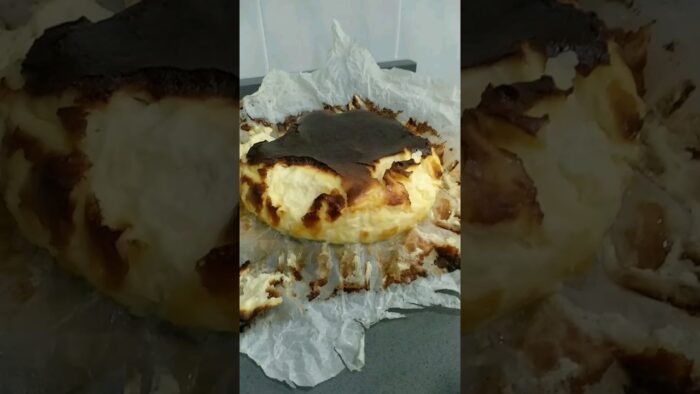 Tarta de queso en freidora de aire! #cheesecake #tartadequeso #recetasfaciles #freidoradeaire