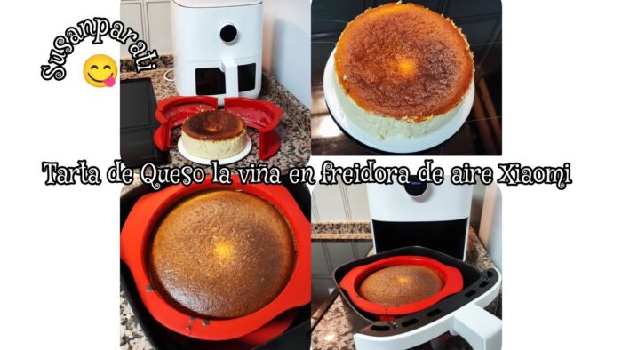 Tarta la viña en freidora de aire Xiaomi