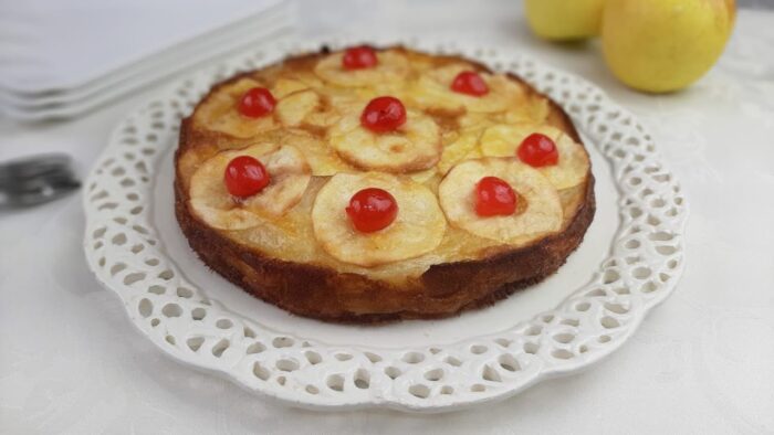 Tarta milhojas de manzana y pera con thermomix