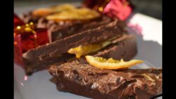 Turrón de chocolate y naranja con Thermomix