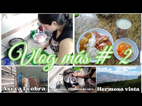 VLOGMÁS # 2 ☑️ ASÍ VA LA OBRA / EL ALMUERZO DE HOY 😋 TENEMOS FREIDORA DE AIRE 🤗