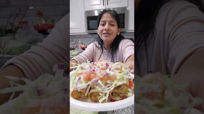 flautas de papa con pollo en freidora de aire