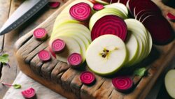 Receta de carpaccio de manzana y remolacha