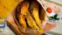 Sardinas en tempura con salsa tártara