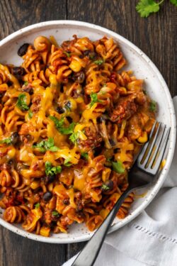 Taco Pasta | Cookies and Cups